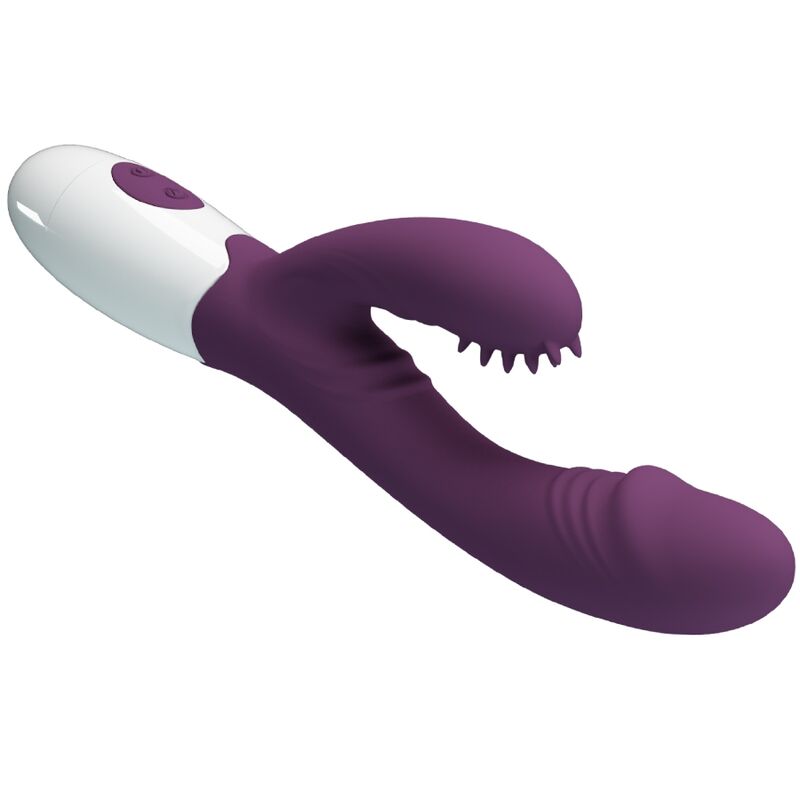PRETTY LOVE - ANDRE RABBIT VIBRATOR & G-POINT STIMULATOR PURPLE - NOCTURNA DESIRES