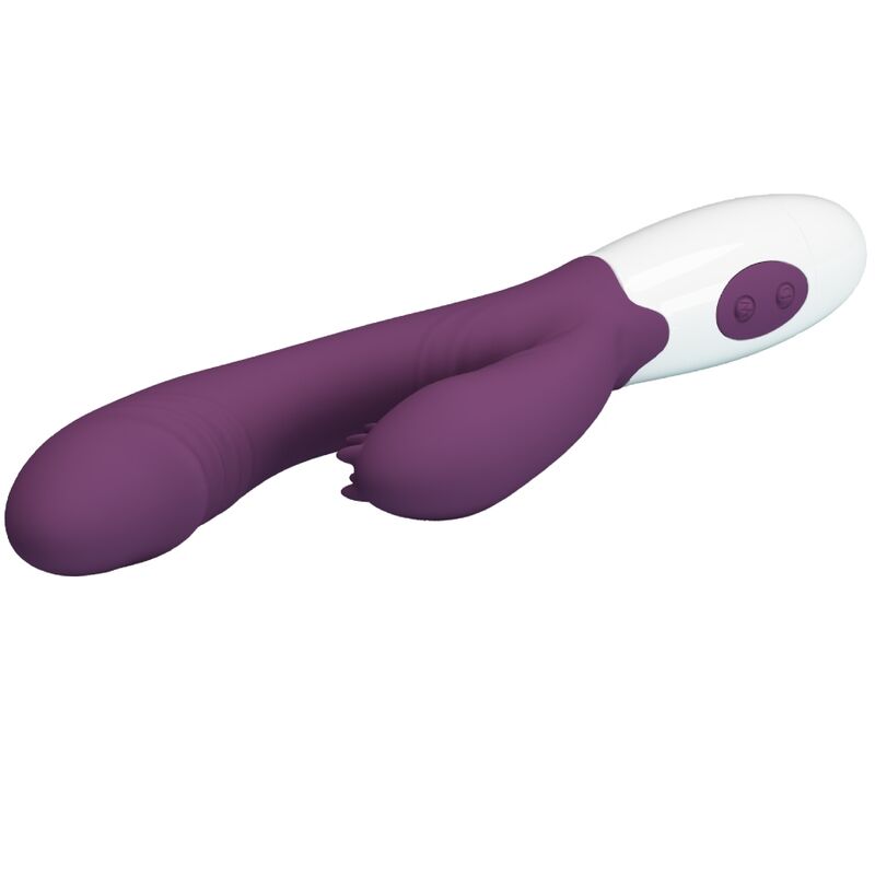PRETTY LOVE - ANDRE RABBIT VIBRATOR & G-POINT STIMULATOR PURPLE - NOCTURNA DESIRES