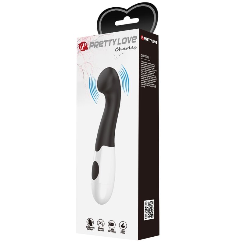PRETTY LOVE - CHARLES G-SPOT VIBRATOR 30 MODES BLACK - NOCTURNA DESIRES