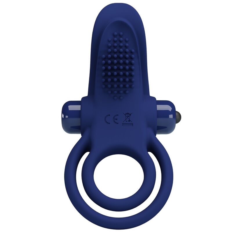 PRETTY LOVE - BRONSON DOUBLE RING WITH VIBRATION BLUE - NOCTURNA DESIRES