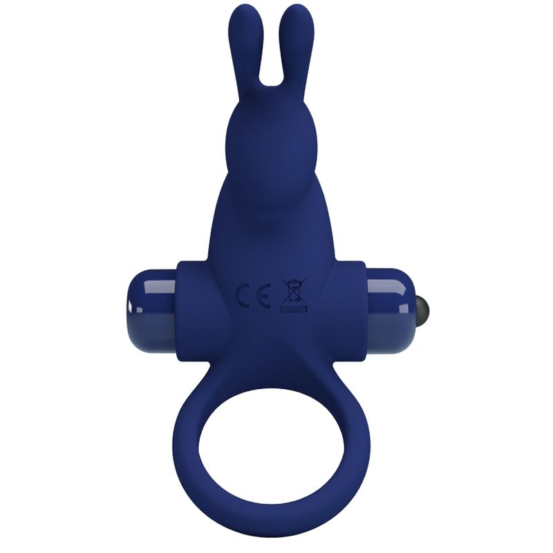 PRETTY LOVE - JIRO RABBIT RING WITH VIBRATION BLUE - NOCTURNA DESIRES