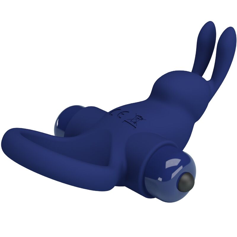 PRETTY LOVE - JIRO RABBIT RING WITH VIBRATION BLUE - NOCTURNA DESIRES