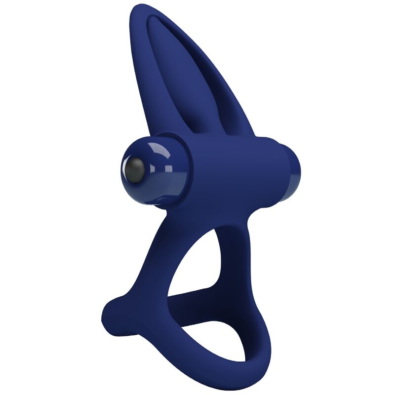 PRETTY LOVE - MAT DOUBLE RING WITH VIBRATION & STIMULATOR BLUE - NOCTURNA DESIRES