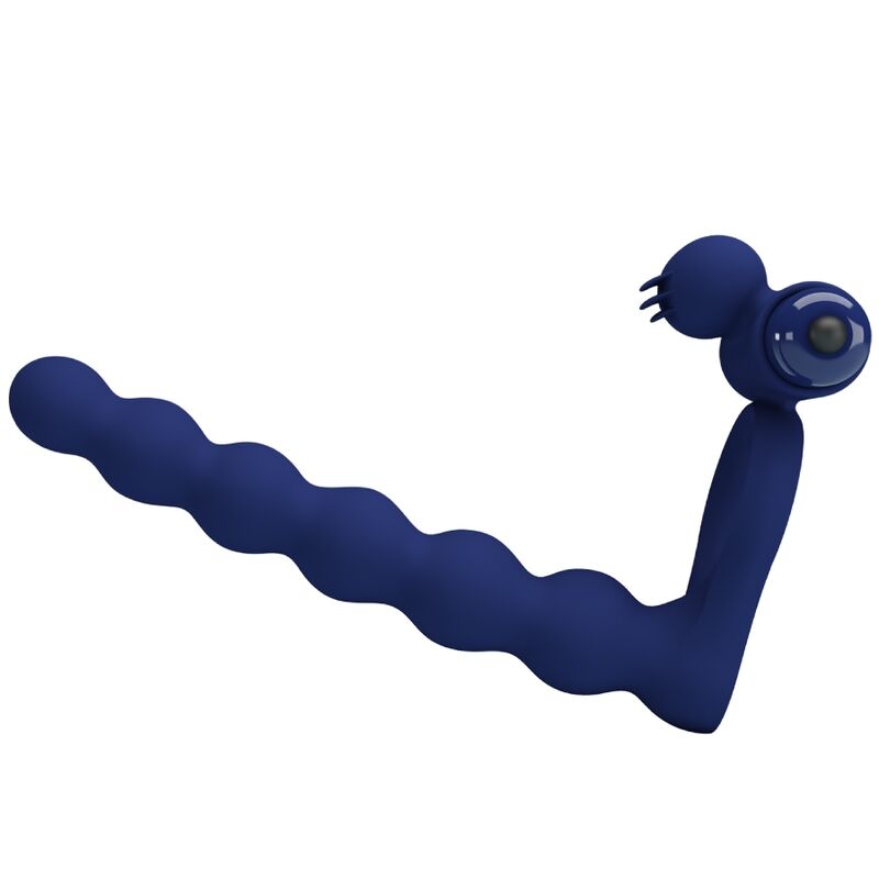 PRETTY LOVE - AJMAL VIBRATING RING WITH PLUG BLUE - NOCTURNA DESIRES