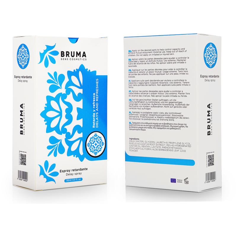 BRUMA - DELAY AND REFRESHES SPRAY 30 ML - NOCTURNA DESIRES