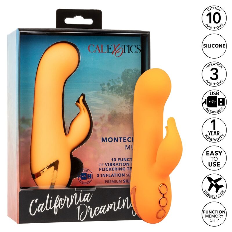 CALEXOTICS - MONTECITO MUSE VIBRATOR RABBIT ORANGE BY CALIFORNIA DREAMING - NOCTURNA DESIRES