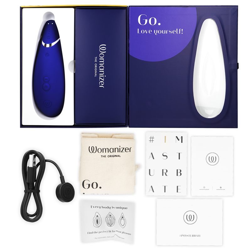 WOMANIZER - PREMIUM 2 CLITORAL STIMULATOR BLUEBERRY - NOCTURNA DESIRES