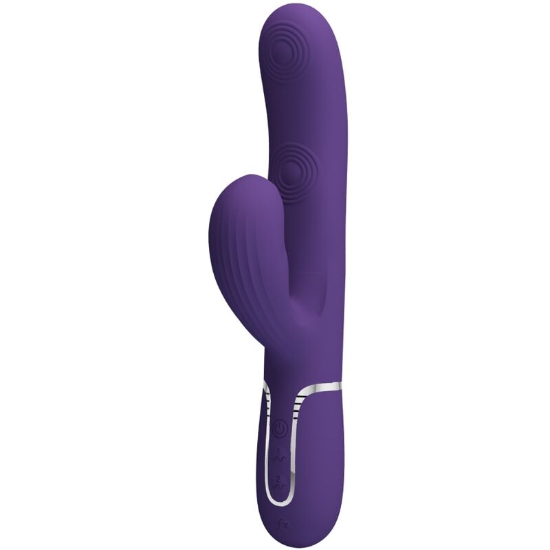 PRETTY LOVE - PERLITA G-SPOT VIBRATOR 3 IN 1 MULTIFUNCTION PURPLE - NOCTURNA DESIRES