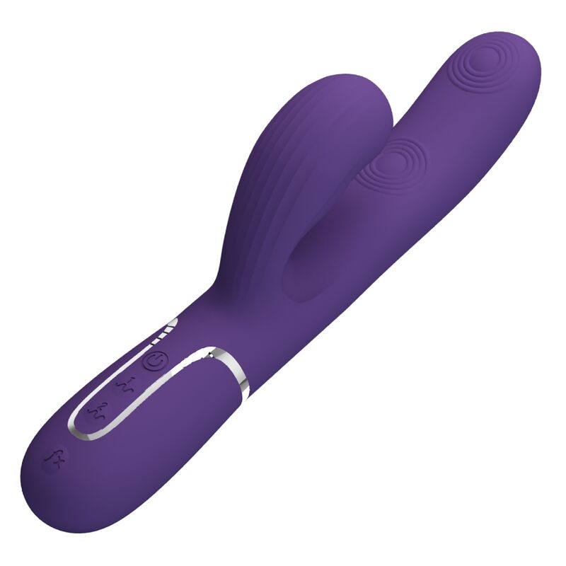 PRETTY LOVE - PERLITA G-SPOT VIBRATOR 3 IN 1 MULTIFUNCTION PURPLE - NOCTURNA DESIRES
