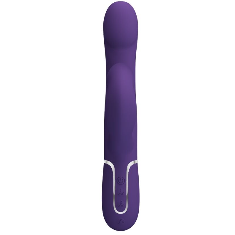 PRETTY LOVE - ZALIN RABBIT VIBRATOR PEARLS 4 IN 1 PURPLE - NOCTURNA DESIRES