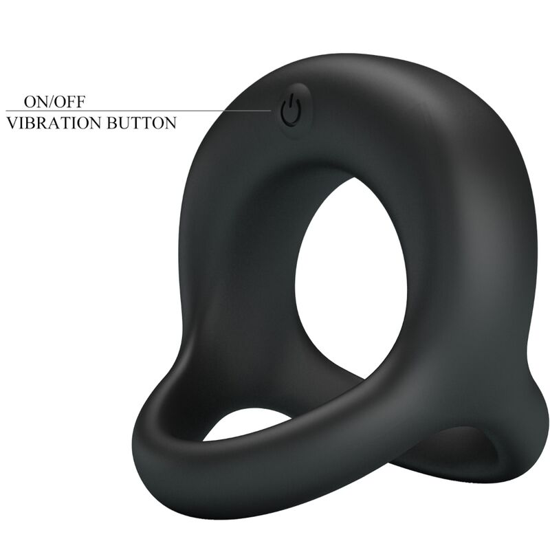 PRETTY LOVE - ELLIOTT  BLACK VIBRATOR RING - NOCTURNA DESIRES