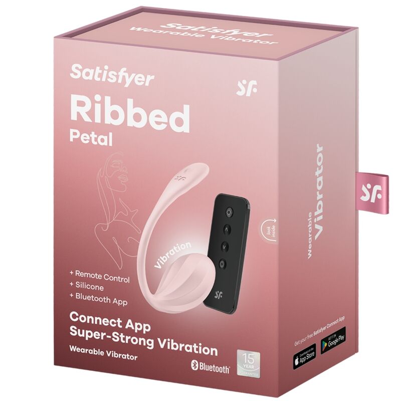 SATISFYER - RIBBED PETAL G POINT REMOTE CONTROL STIMULATOR ROSE FREE APP - NOCTURNA DESIRES
