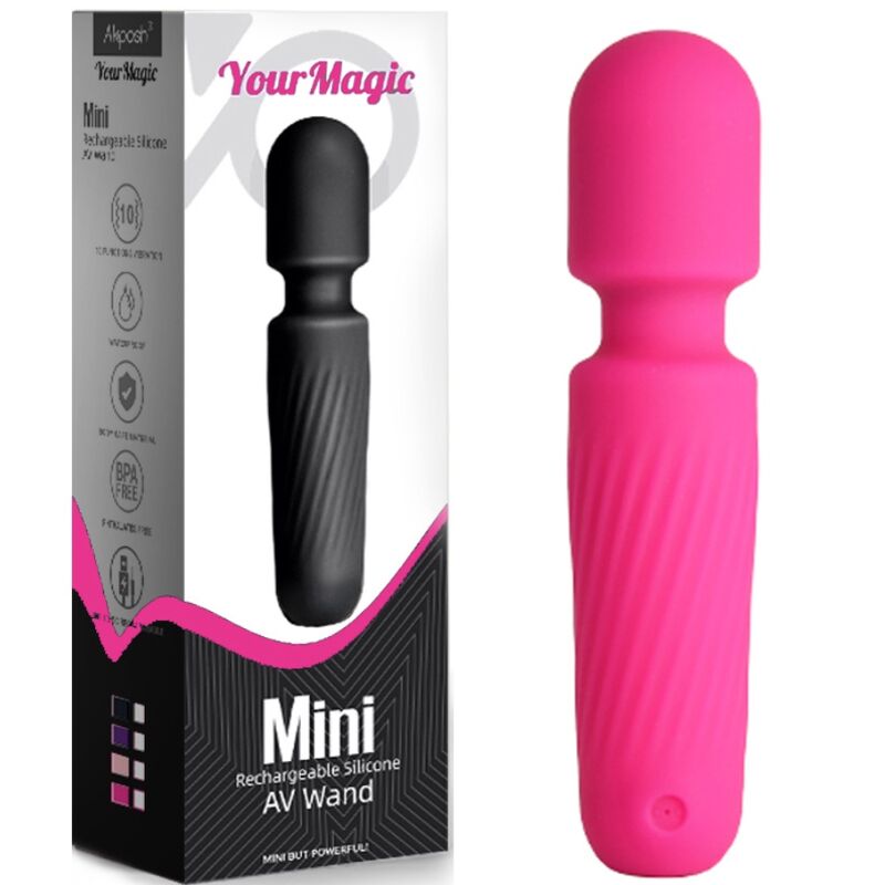 ARMONY - YOUR MAGIC MASSAGER & VIBRATOR RECHARGEABLE 10 VIBRATIONS PINK - NOCTURNA DESIRES