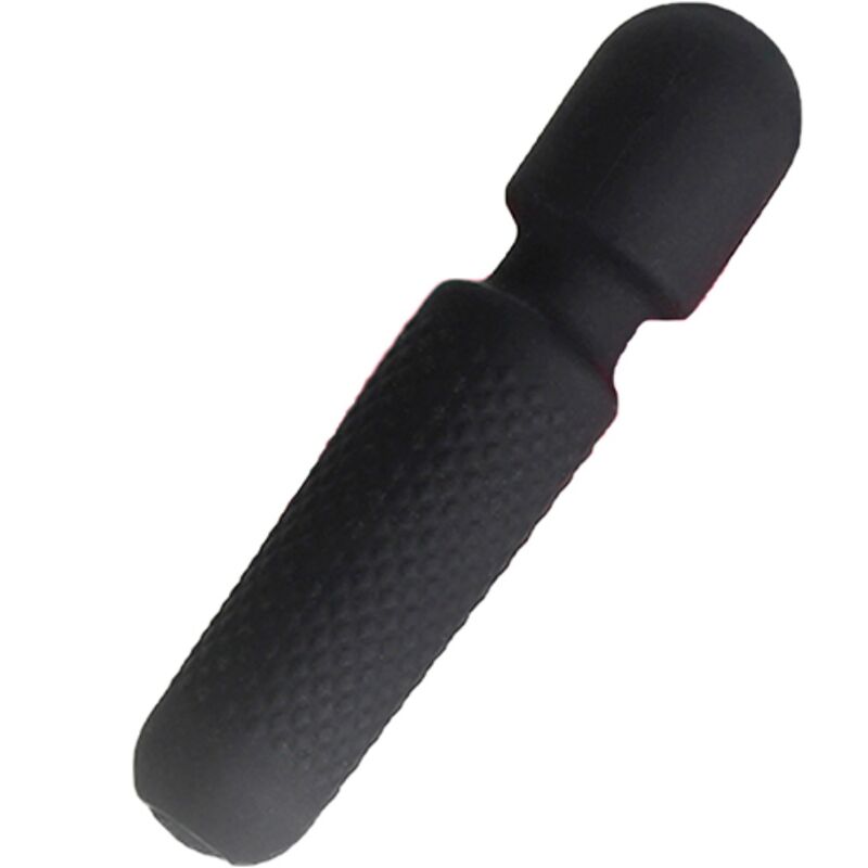 ARMONY - YOUR MAGIC MASSAGER & VIBRATOR RECHARGEABLE 10 VIBRATIONS WAND DOTS BLACK - NOCTURNA DESIRES