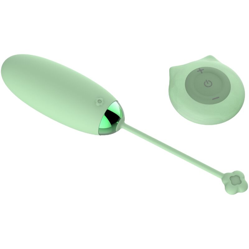 ARMONY - KITTY FUN EGG VIBRATOR REMOTE CONTROL 10 VIBRATIONS GREEN - NOCTURNA DESIRES