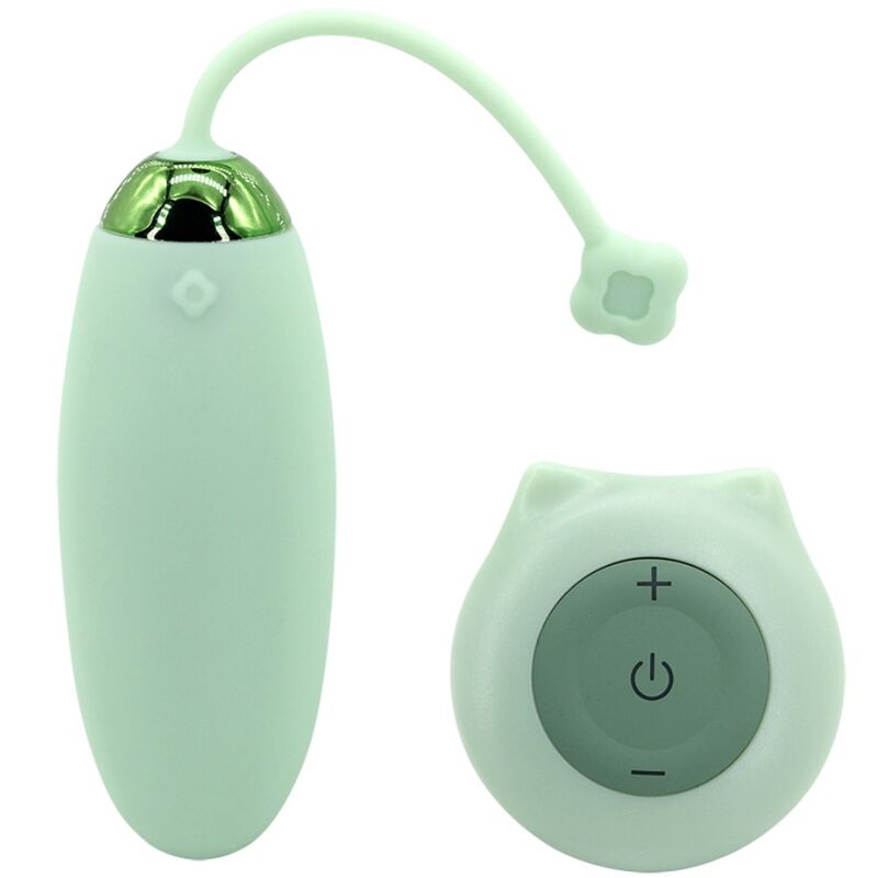 ARMONY - KITTY FUN EGG VIBRATOR REMOTE CONTROL 10 VIBRATIONS GREEN - NOCTURNA DESIRES