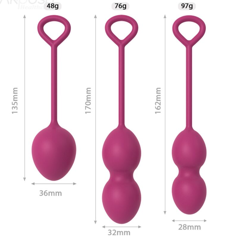 ARMONY - ANABIOSIS VAGINAL DUMBBELL 3 LEVELS BURGUNDY - NOCTURNA DESIRES