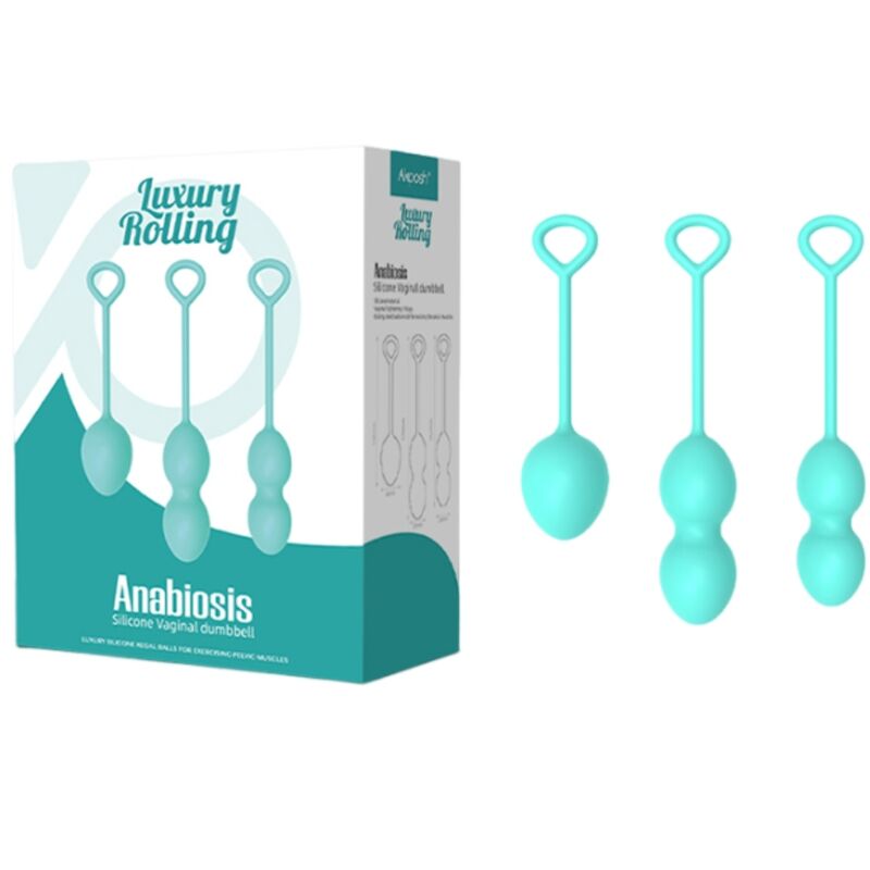 ARMONY - ANABIOSIS VAGINAL DUMBBELL 3 LEVELS GREEN - NOCTURNA DESIRES