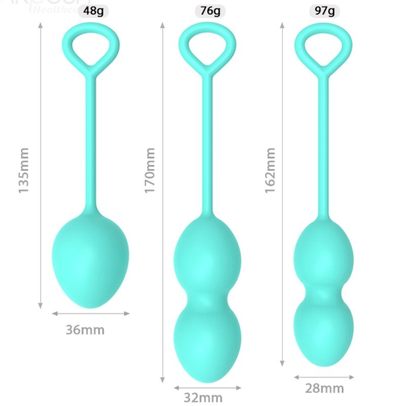 ARMONY - ANABIOSIS VAGINAL DUMBBELL 3 LEVELS GREEN - NOCTURNA DESIRES