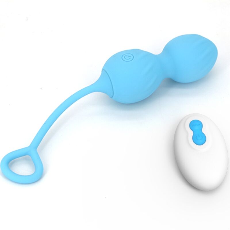 ARMONY - BLOSSOMS VAGINAL DUMBBELL VIBRATION REMOTE CONTROL 10 VIBRATIONS BLUE - NOCTURNA DESIRES