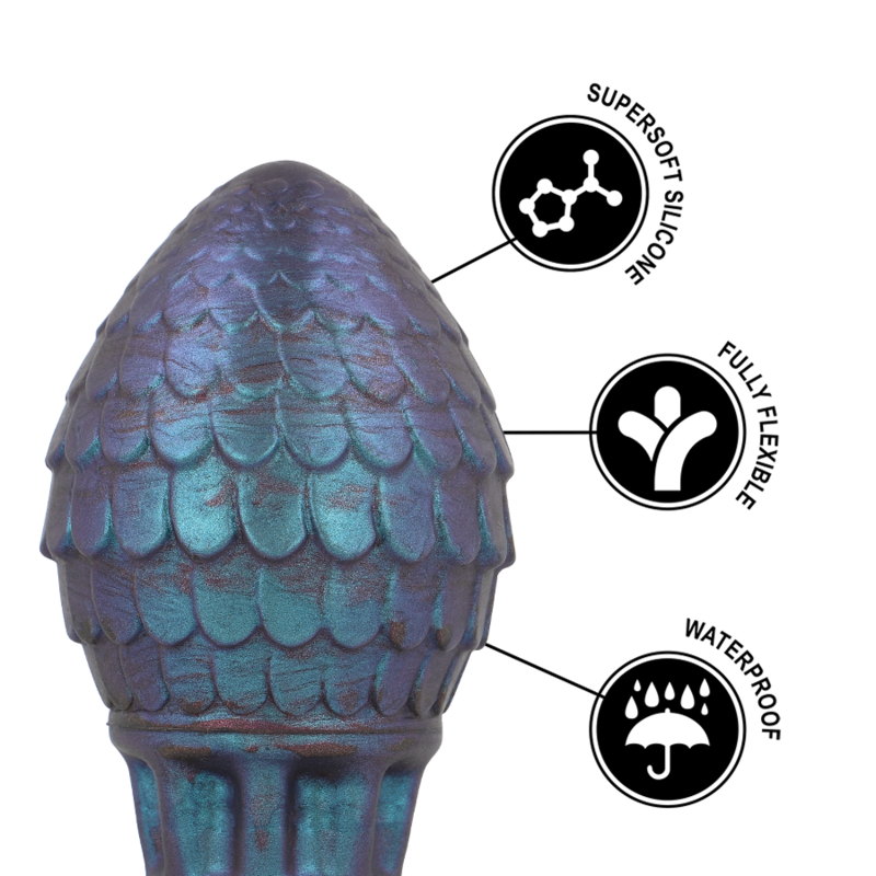 EPIC - VRAKOS DRAGON EGG ANAL PLUG SIZE M - NOCTURNA DESIRES