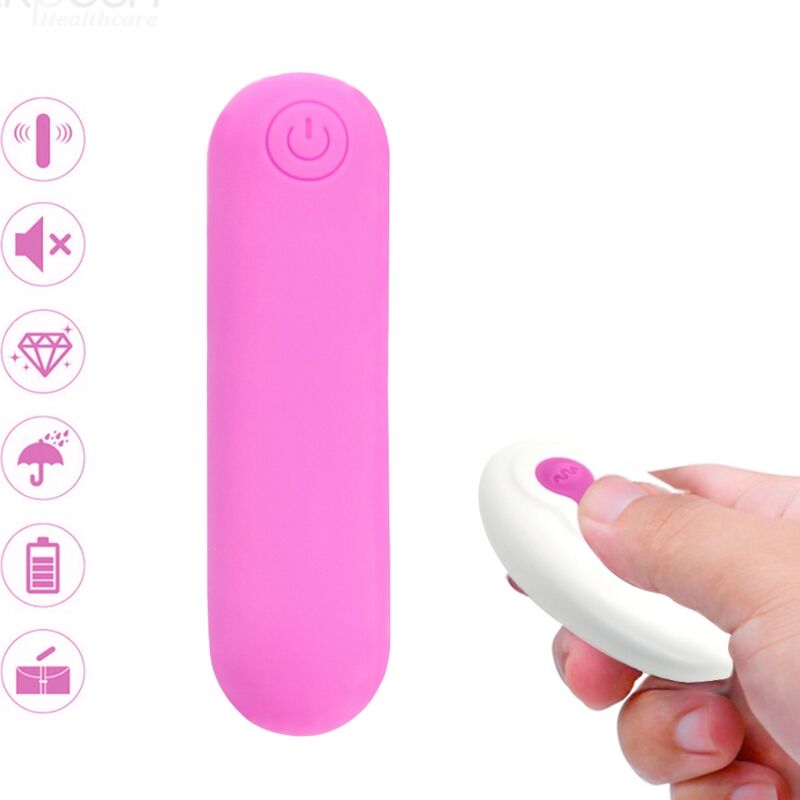 ARMONY - SPLASH JOLINE VIBRATOR BULLET SILICONE REMOTE CONTROL 10 VIBRATIONS 65 X 15 CM PINK - NOCTURNA DESIRES