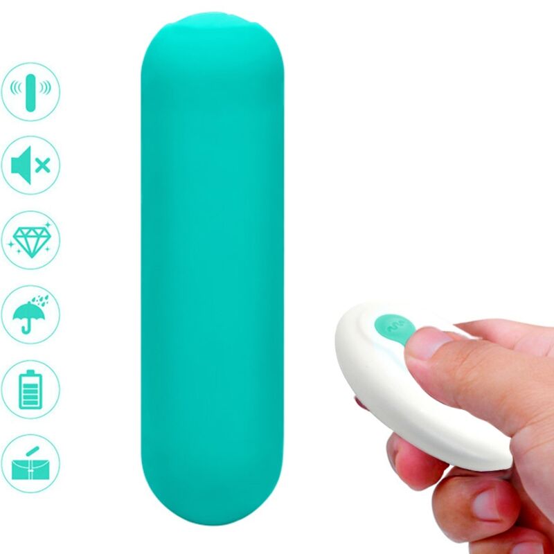 ARMONY - SPLASH JOIE VIBRATOR BULLET SILICONE REMOTE CONTROL 10 VIBRATIONS 75 X 19 CM GREEN - NOCTURNA DESIRES