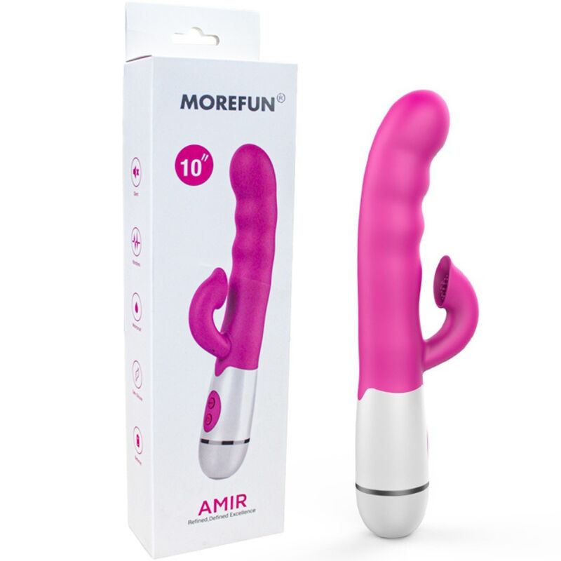 ARMONY - AMIR VIBRATOR MULTIFUNCTION WITH STIMULATING TONGUE 16 SPEEDS PINK - NOCTURNA DESIRES