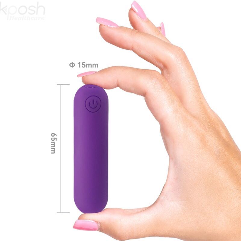 ARMONY - SPLASH JOLINE VIBRATOR BULLET SILICONE REMOTE CONTROL 10 VIBRATIONS 6.5 X 1.5 CM PURPLE - NOCTURNA DESIRES