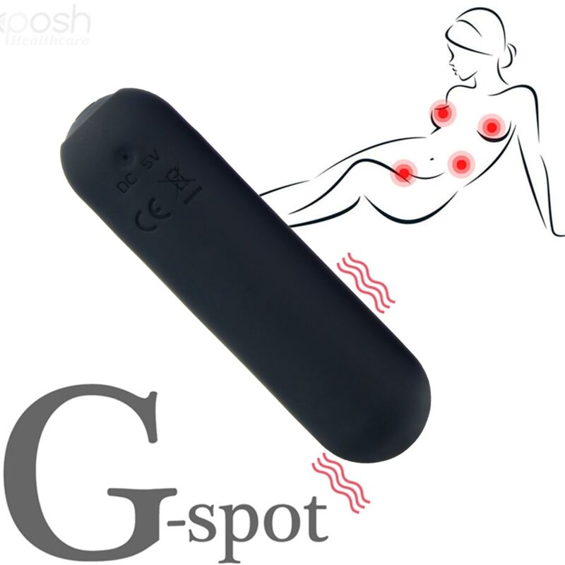 ARMONY - SPLASH JOIE VIBRATOR BULLET SILICONE REMOTE CONTROL 10 VIBRATIONS 75 X 19 CM BLACK - NOCTURNA DESIRES