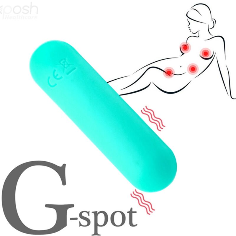 ARMONY - SPLASH HAHA VIBRATOR BULLET SILICONE 10 VIBRATIONS 75 X 19 CM GREEN - NOCTURNA DESIRES