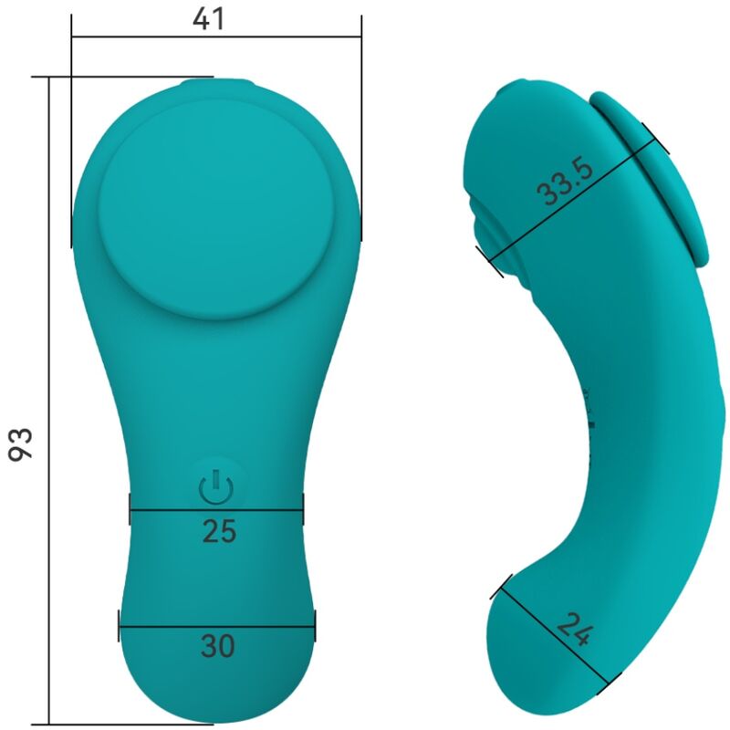 ARMONY - PLEASURE PANTY VIBRATOR REMOTE CONTROL 3 SPEEDS GREEN - NOCTURNA DESIRES