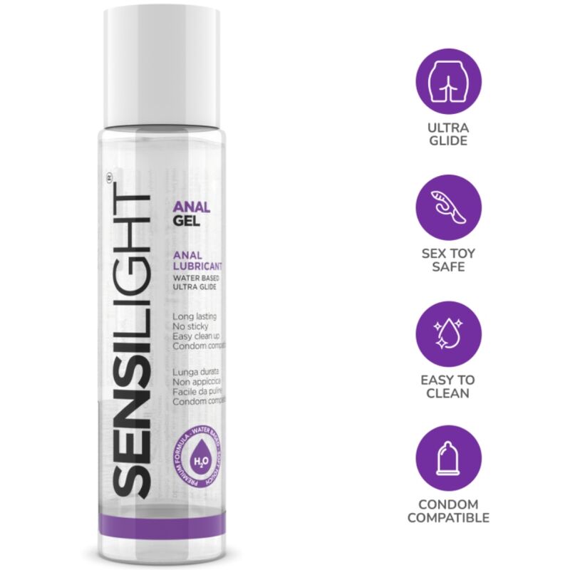 INTIMATELINE - SENSILIGHT ANAL SLIDING GEL 60 ML - NOCTURNA DESIRES
