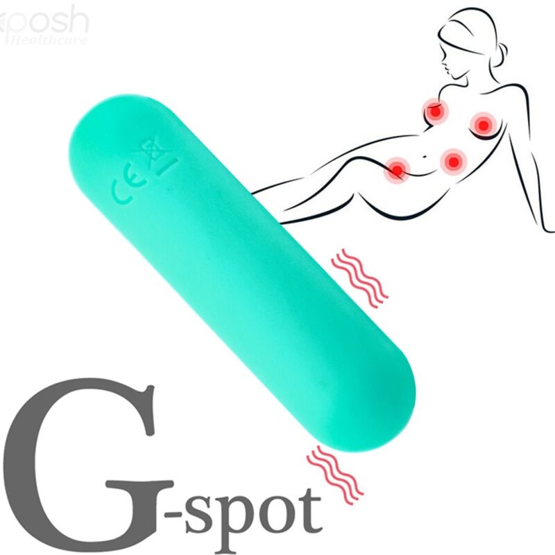 ARMONY - SPLASH JOLINE VIBRATOR BULLET SILICONE REMOTE CONTROL 10 VIBRATIONS 65 X 15 CM GREEN - NOCTURNA DESIRES
