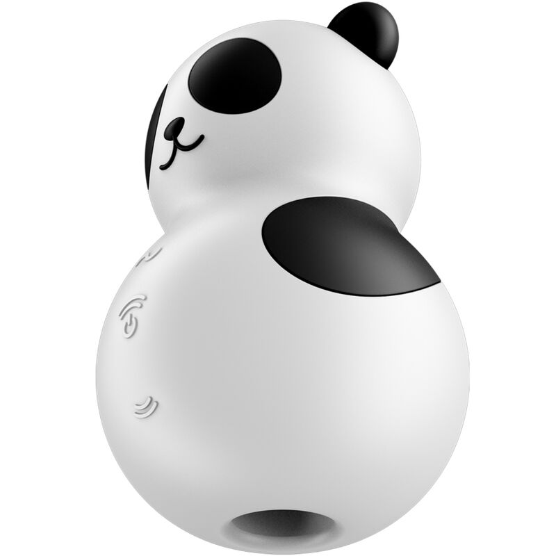 SATISFYER - POCKET PANDA STIMULATOR & VIBRATOR BLACK AND WHITE - NOCTURNA DESIRES