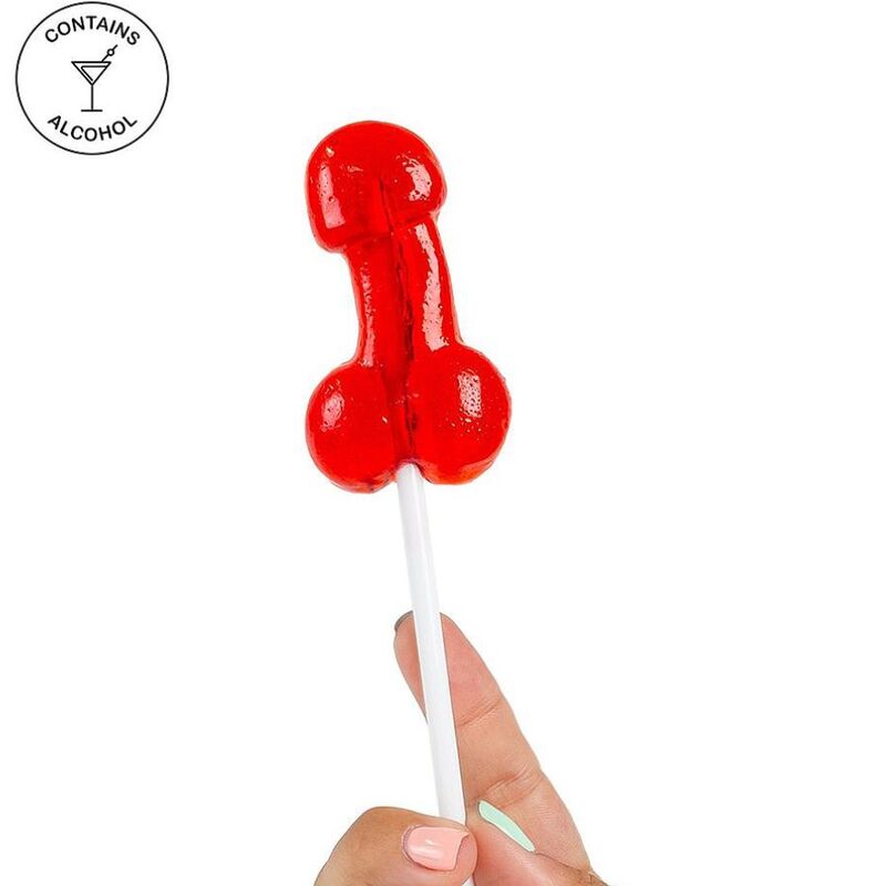 SECRETPLAY - COCK LOLLIPOP WITH ALCOHOL STRAWBERRY DAIQUIRI - NOCTURNA DESIRES