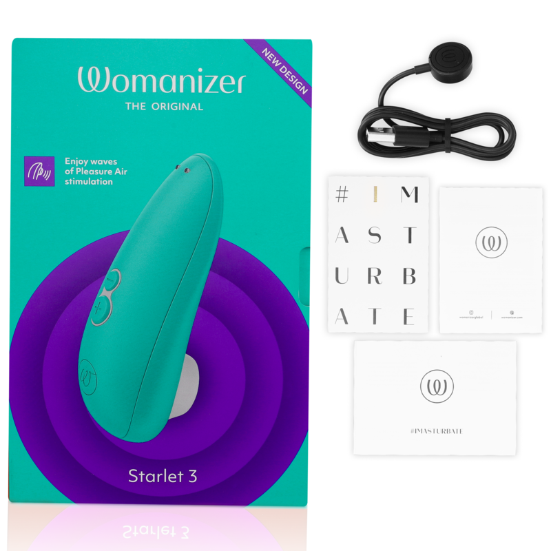 WOMANIZER - STARLET 3 CLITORAL STIMULATOR TURQUOISE - NOCTURNA DESIRES