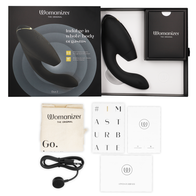WOMANIZER - DUO 2 STIMULATOR BLACK - NOCTURNA DESIRES