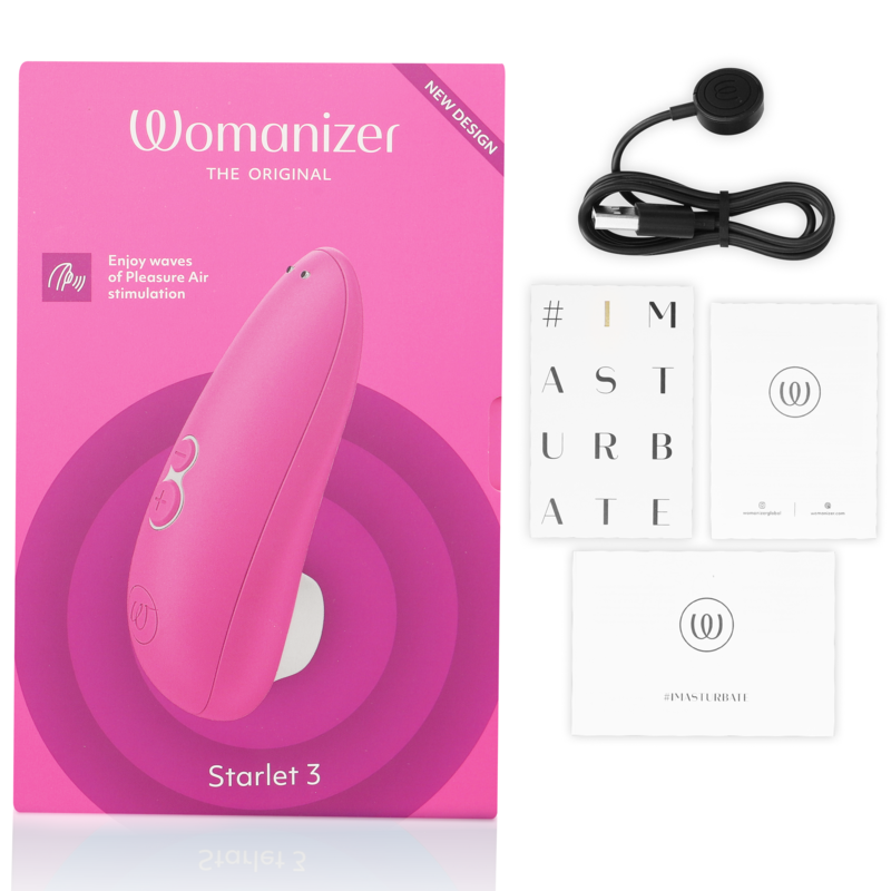 WOMANIZER - STARLET 3 CLITORAL STIMULATOR PINK - NOCTURNA DESIRES