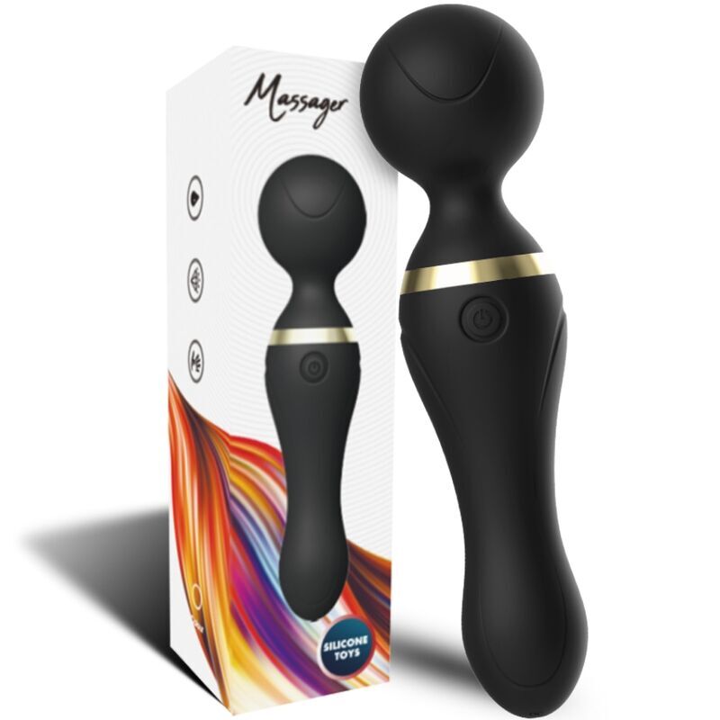 ARMONY - FREEZA MASSAGER & VIBRATOR SUPER FLEXIBLE HEAD BLACK - NOCTURNA DESIRES