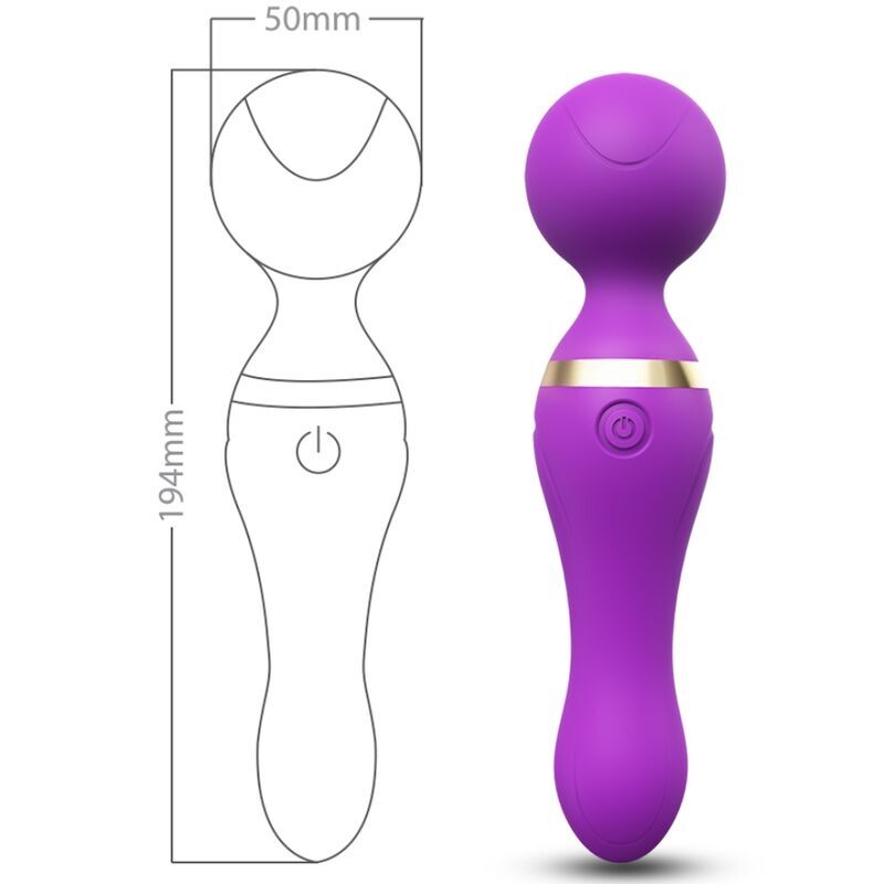 ARMONY - FREEZA MASSAGER & VIBRATOR SUPER FLEXIBLE HEAD PURPLE - NOCTURNA DESIRES