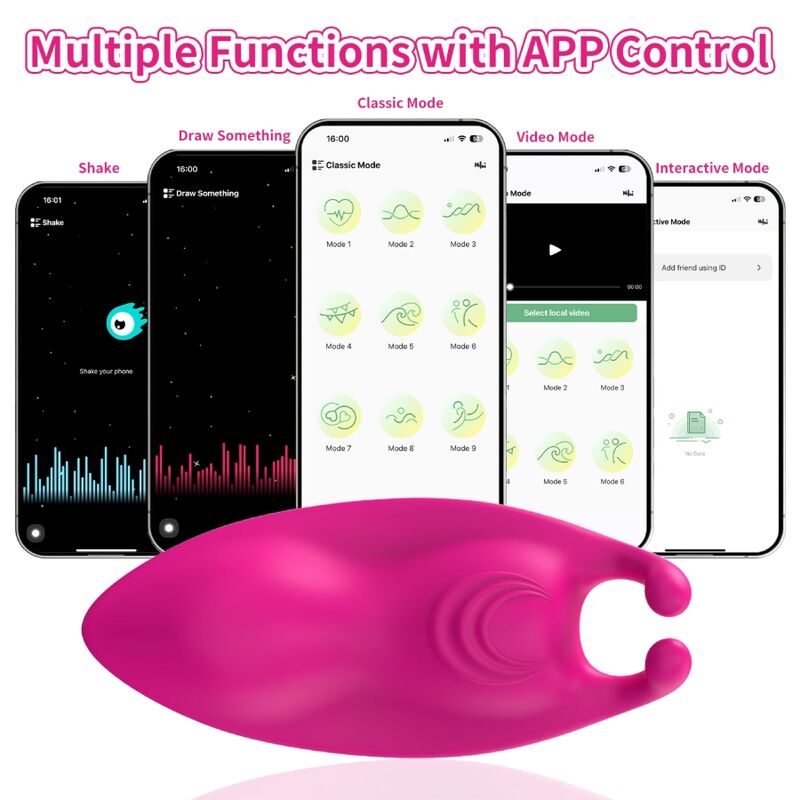 ARMONY - HONEYBEE WEARABLE PANTIES VIBRATOR G-SPOT FUCHSIA - FREE APP - NOCTURNA DESIRES