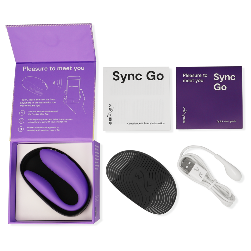 WE-VIBE - SYNC GO DUAL STIMULATOR VIOLET - NOCTURNA DESIRES