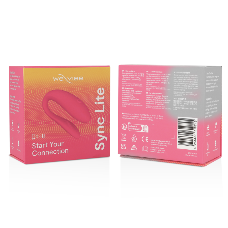 WE-VIBE - SYNC LITE CLITORIS STIMULATOR PINK - NOCTURNA DESIRES