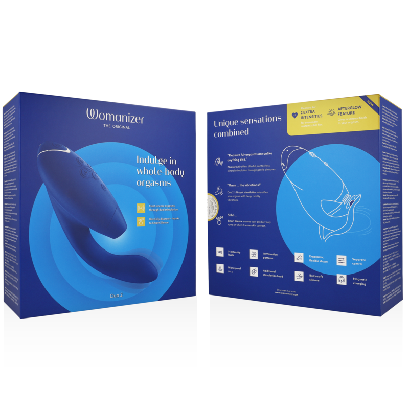 WOMANIZER - DUO 2 STIMULATOR BLUE - NOCTURNA DESIRES