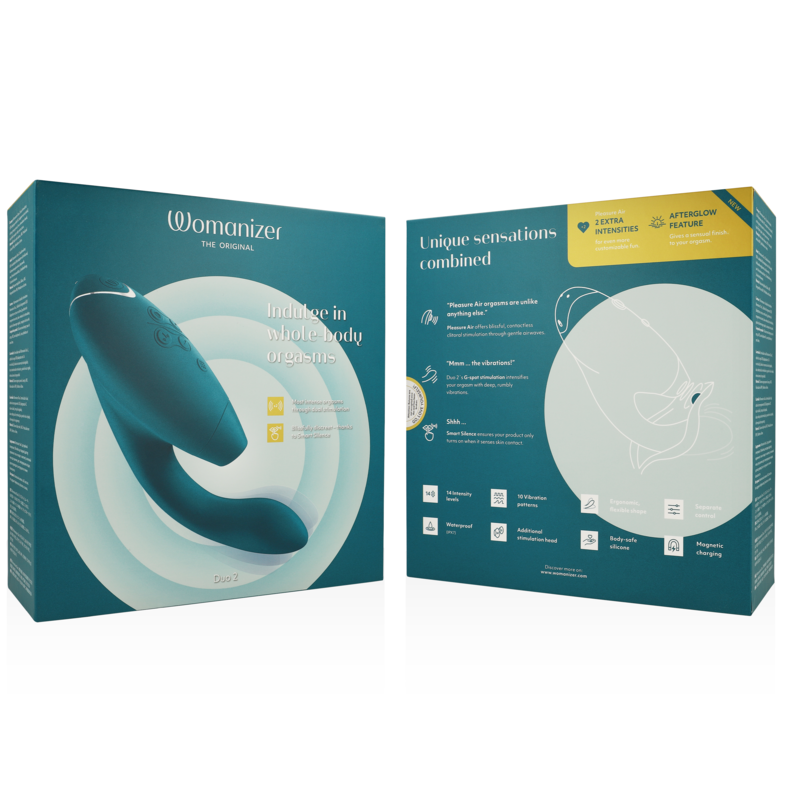 WOMANIZER - DUO 2 STIMULATOR BLUE PETROL - NOCTURNA DESIRES