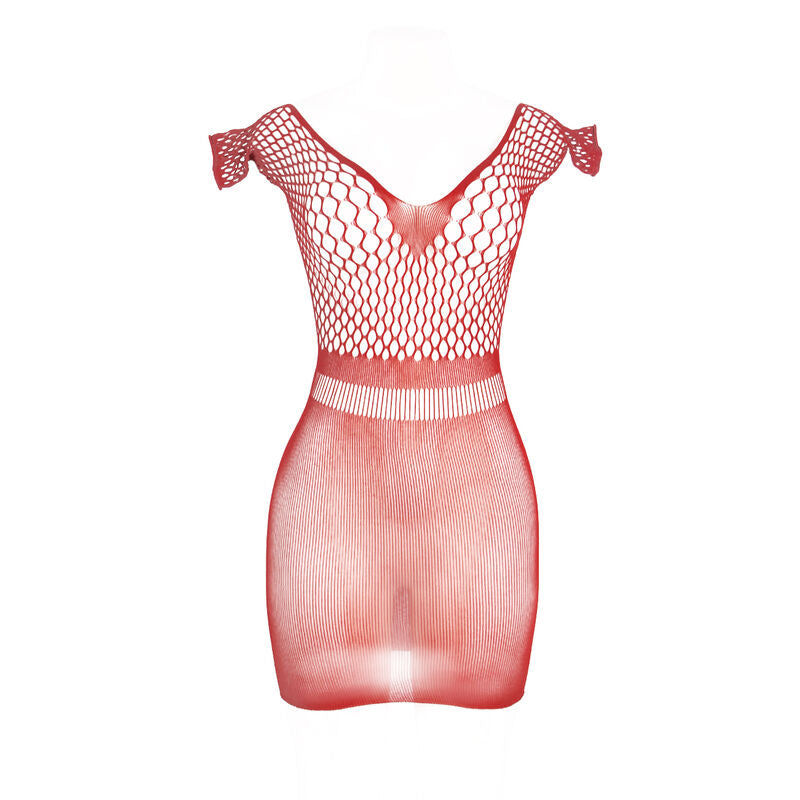 SUBBLIME - 951924 SHORT RED CROCHET GRILL DRESS ONE SIZE - NOCTURNA DESIRES