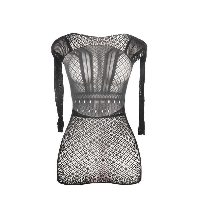 SUBBLIME - 951931 SHORT FISHNET DRESS WITH BARE BACK ONE SIZE - NOCTURNA DESIRES