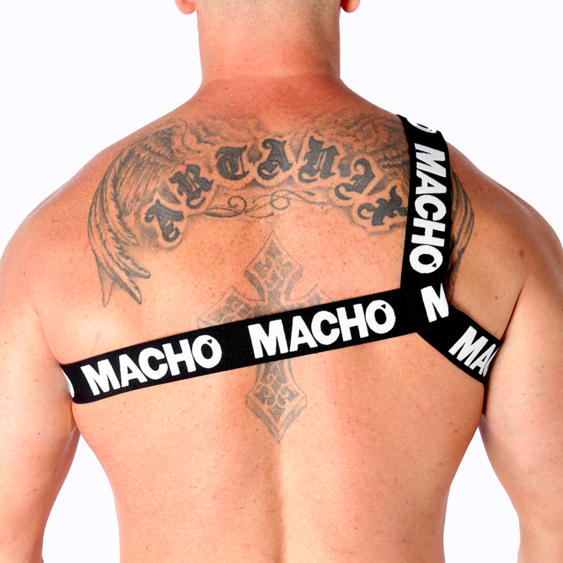 MACHO - ROMAN HARNESS WHITE L/XL - NOCTURNA DESIRES