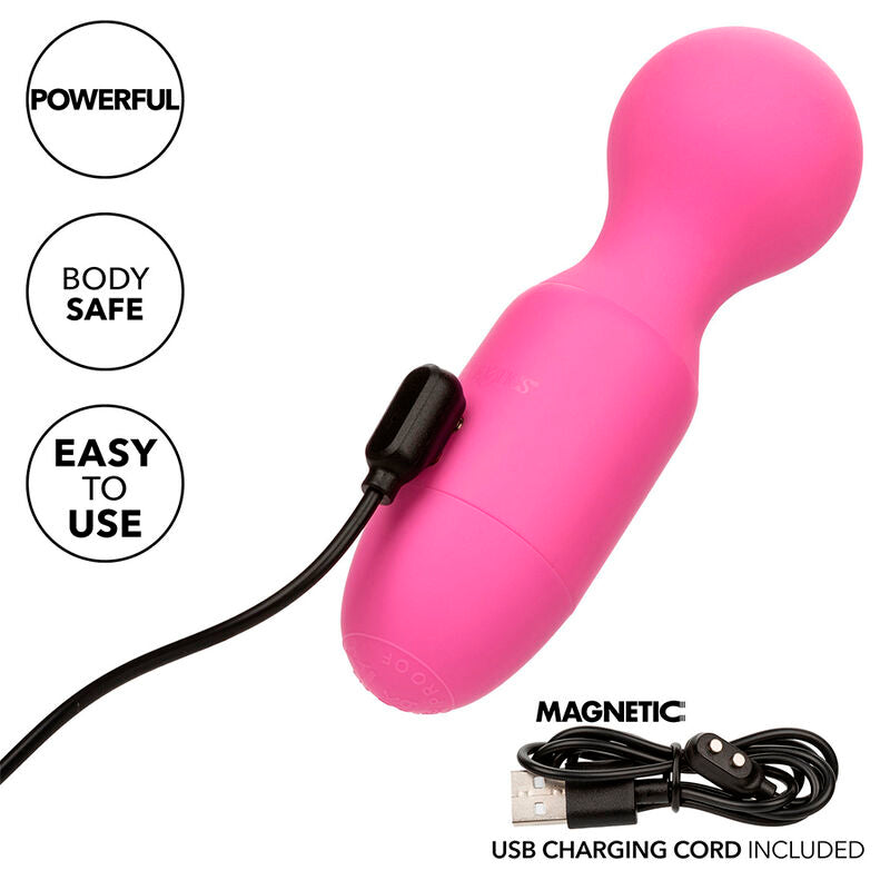 CALEXOTICS - FIRST TIME RECHARGEABLE MASSAGER 10 VIBRATIONS PINK - NOCTURNA DESIRES